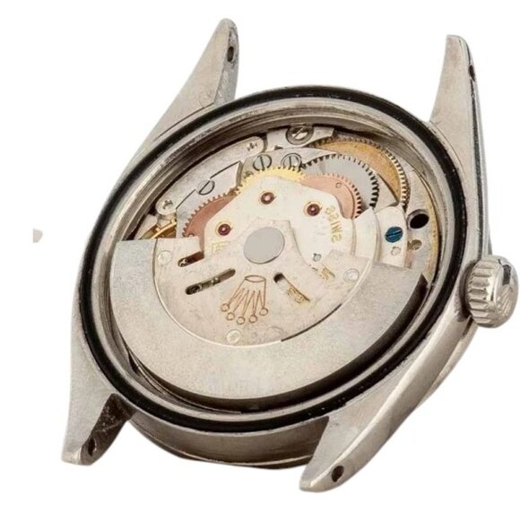 Vintage Rolex Oyester Tiffany & Co. Stamped Silver Watch, 35.5 mm - Picture 6 of 7